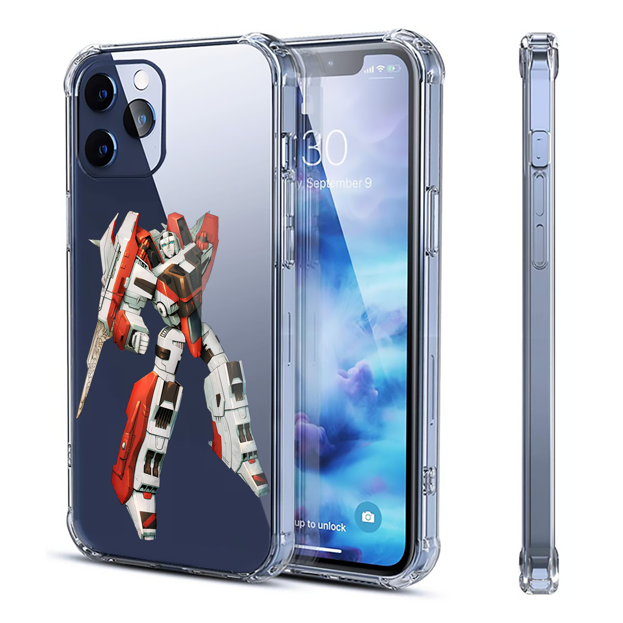 （画像用） Transformers トランスフォーマー 【iPhone 12シリーズ対応】透明スマホケース（クリアソフトケース）
